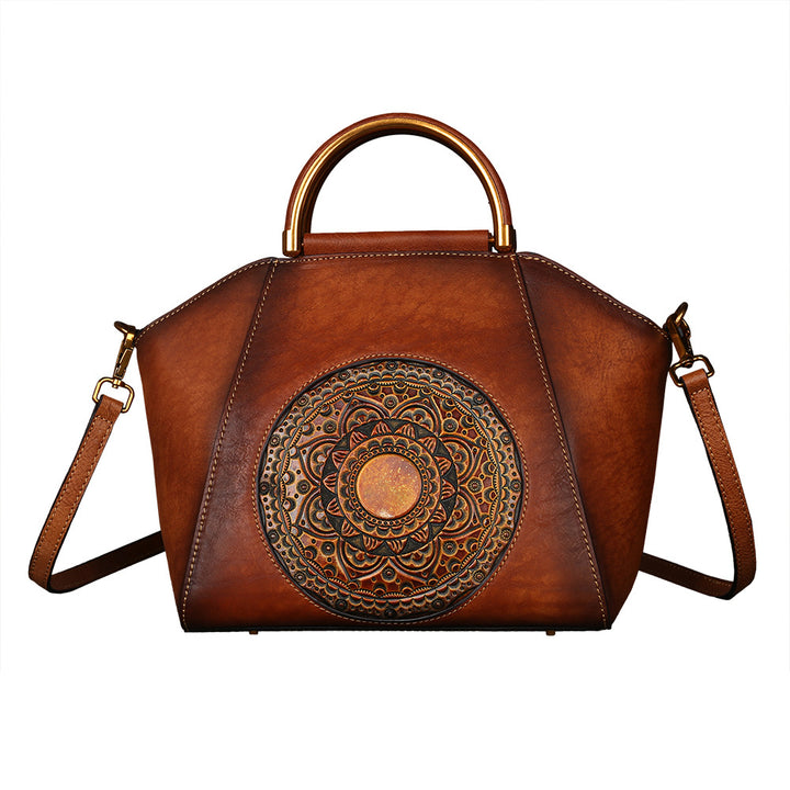 Chic and Timeless Genuine Leather Crossbody Tote