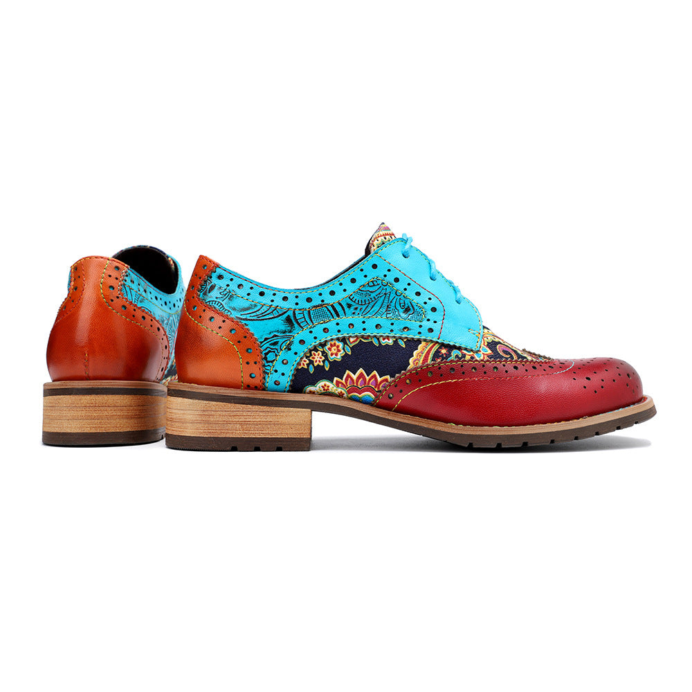 Bohemian handgefertigte Brogue -Schuhe