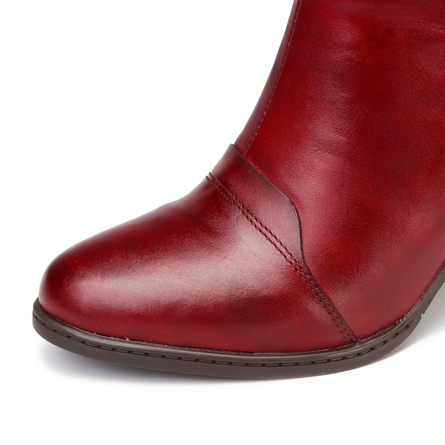 Vintage Handmade Embossed Adjustable Ankle Boots