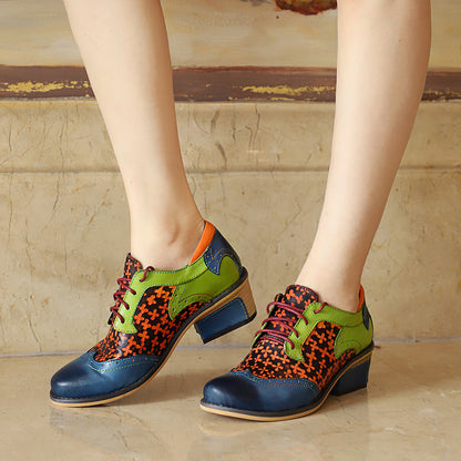 Casual Vintage Handmade Style Leather Fashion Shoes