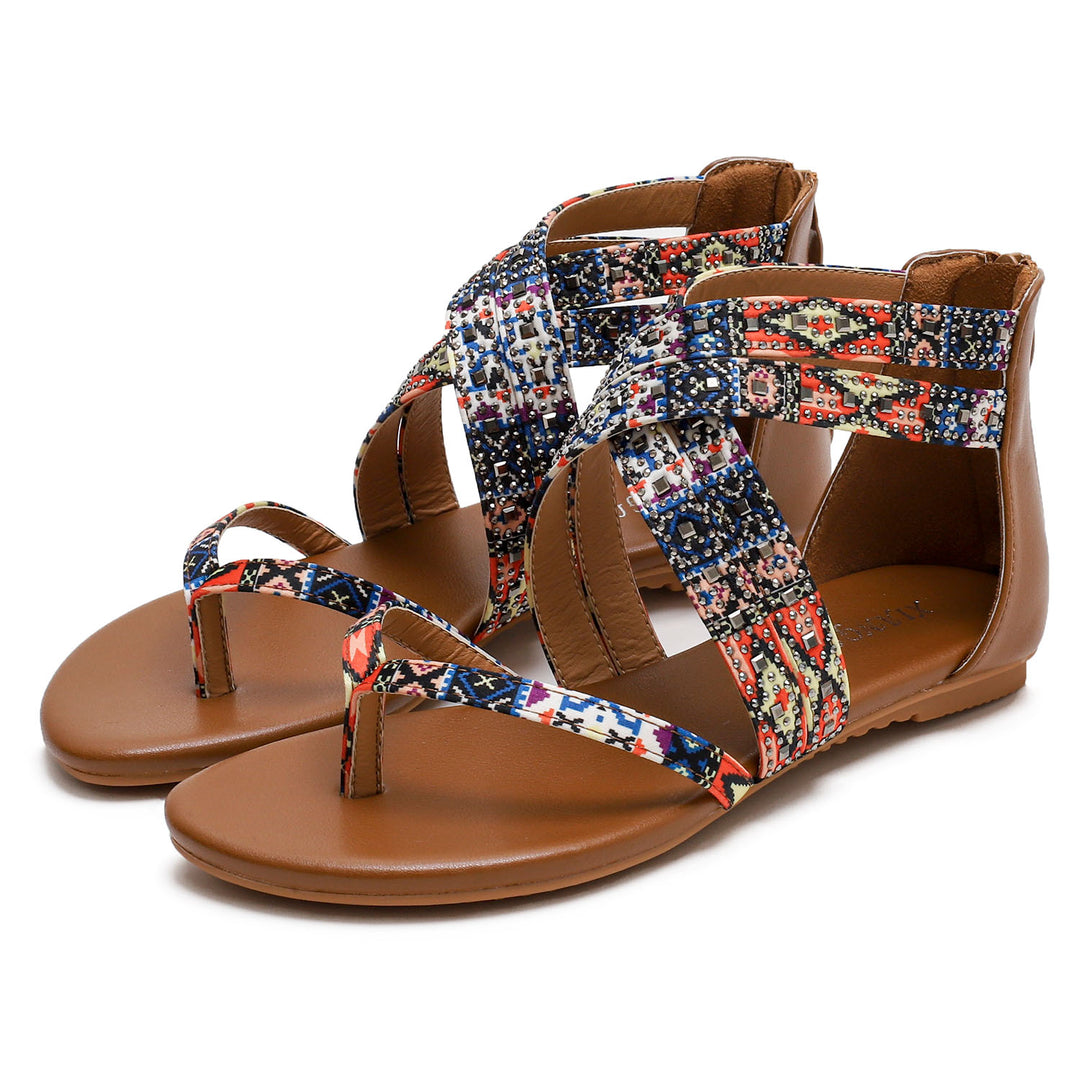 Ethnic Boho Flat Sandals