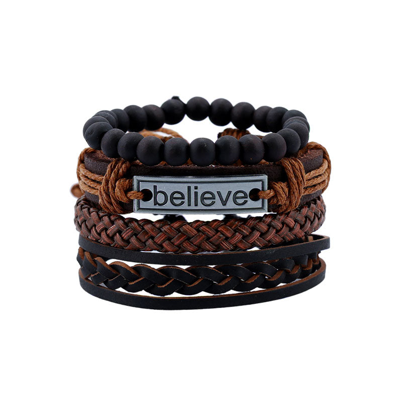 Multiayer-Perlen-Kuhspannenarmband