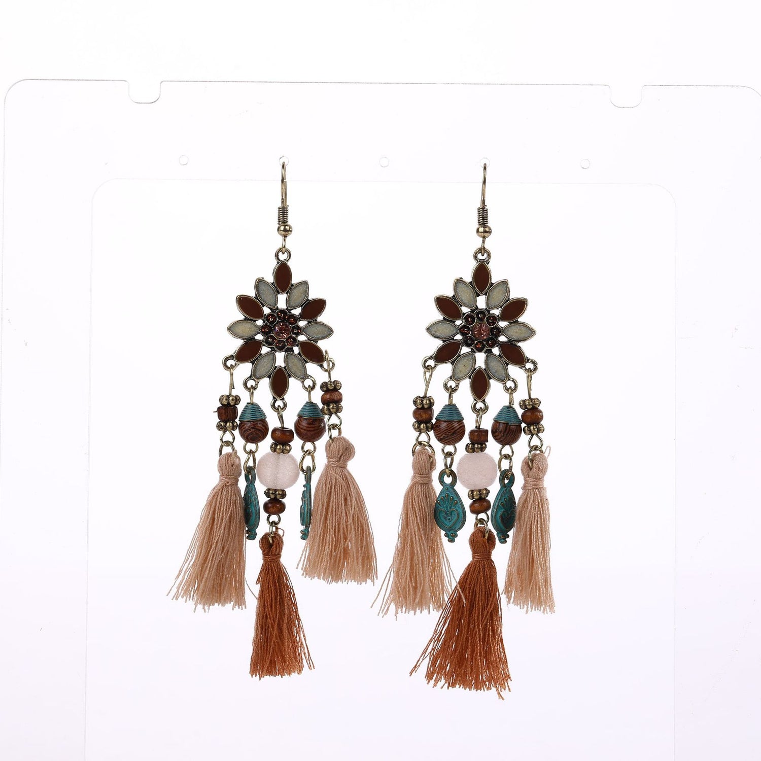 Bohemian Fashion Flower Tassel Earrings