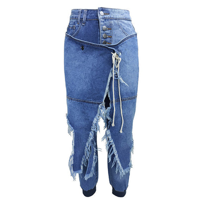 Jeans alla moda più dimensionali