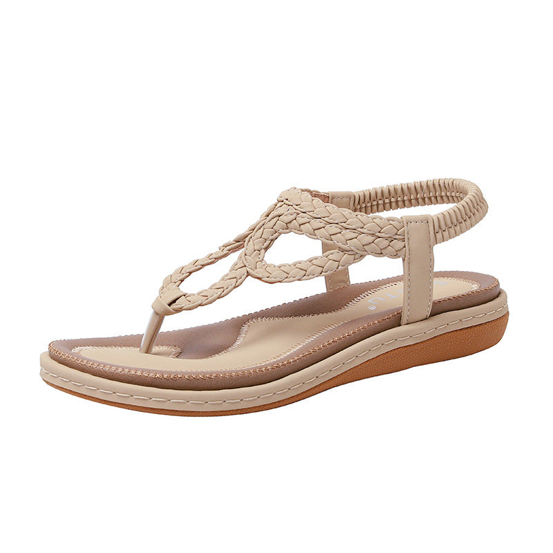 Sandali a comfort piatto casual intrecciati