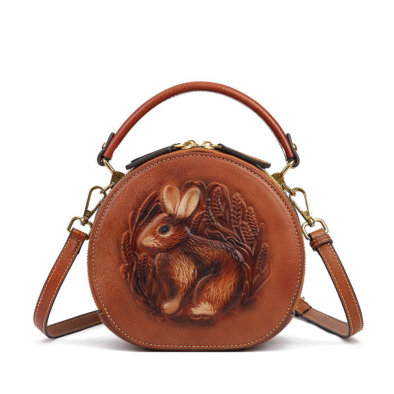 Sac crossbody en cuir en relief en relief en relief