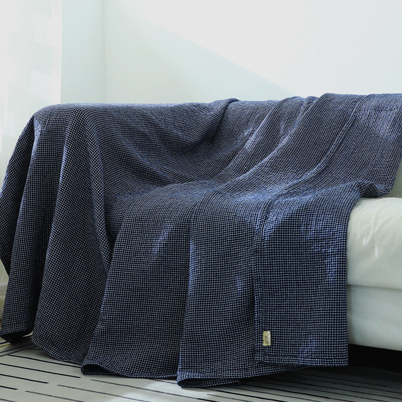 Simple Style Lattice Bedcover Sofa Blanket