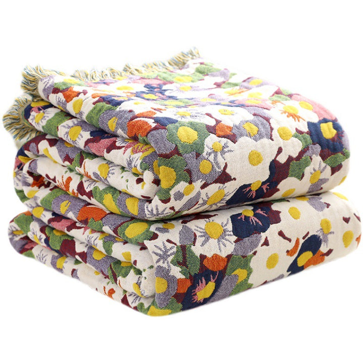 Six-layer Countryside Floral Sofa Cover