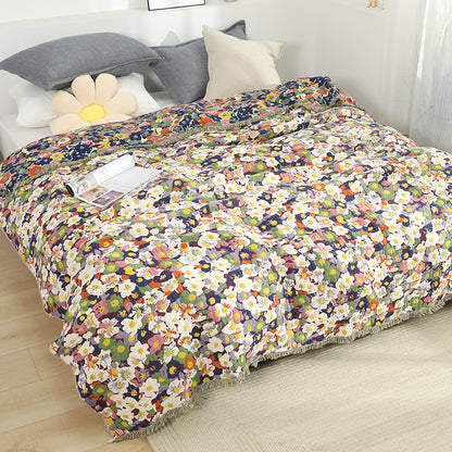 Six-layer Countryside Floral Sofa Cover