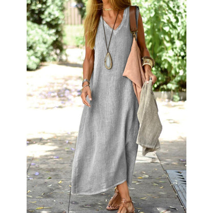 Solid Color Fashion Slim Comfortable Dress