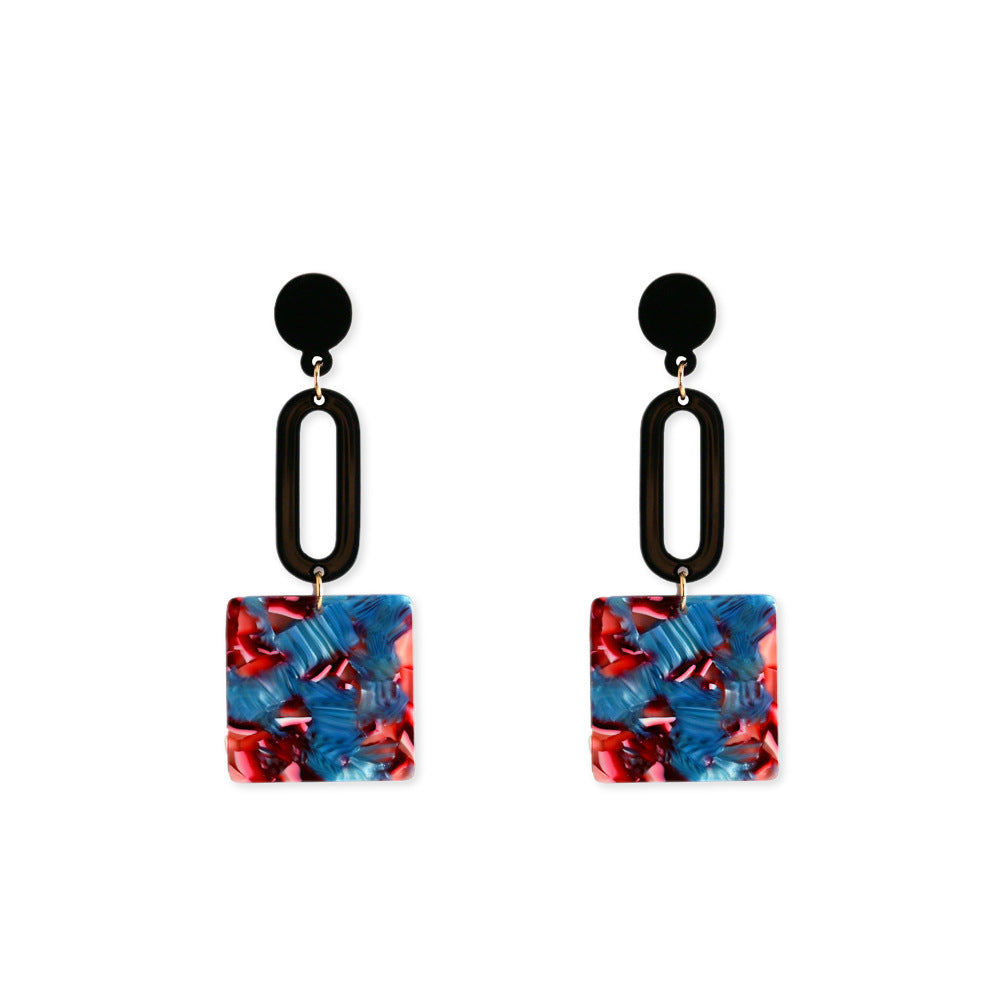 Acrylic Vintage Artistic Earrings