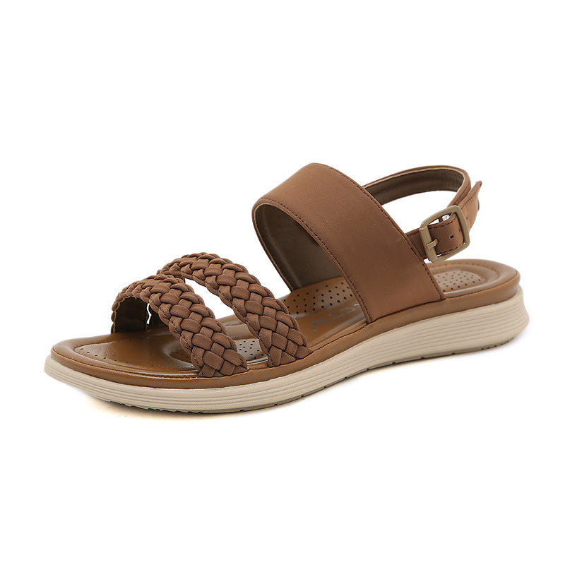 Mode Retro gewebt bequeme Sandalen