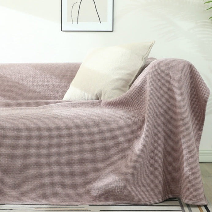 Einfache Style Gitterbettbezugsofa Decke