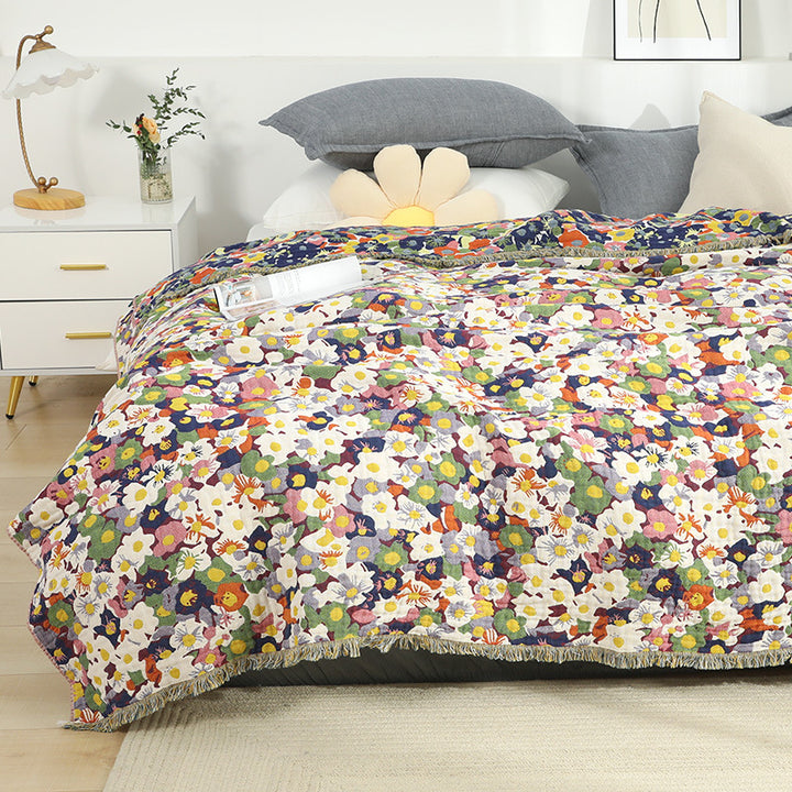 Six-layer Countryside Floral Sofa Cover