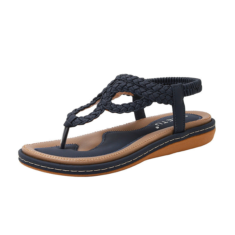 Sandali a comfort piatto casual intrecciati