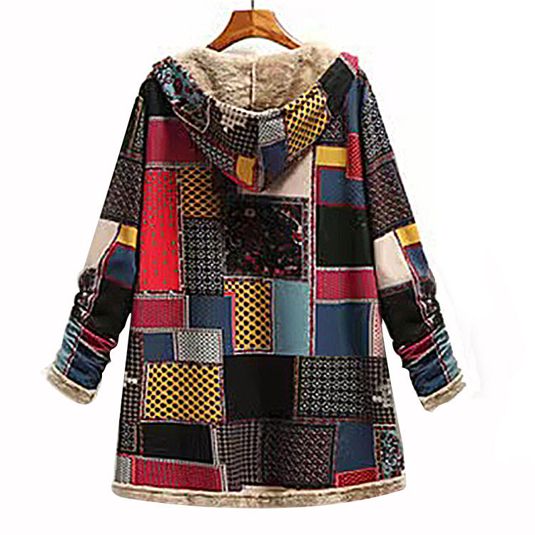 Retro Loose Plaid Coat