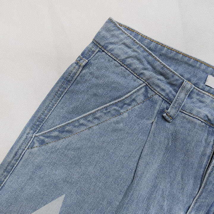 Pants Loose Casual Pentagram Jeans