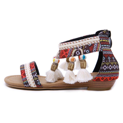 Bohemian Rhinestone Comfy Sandals