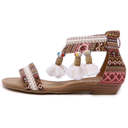 Bohemian Strass bequeme Sandalen