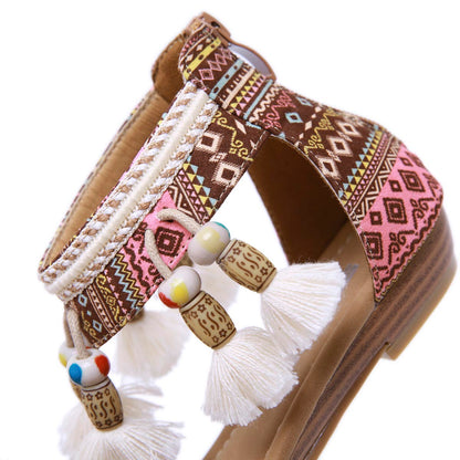 Bohemian Strass bequeme Sandalen