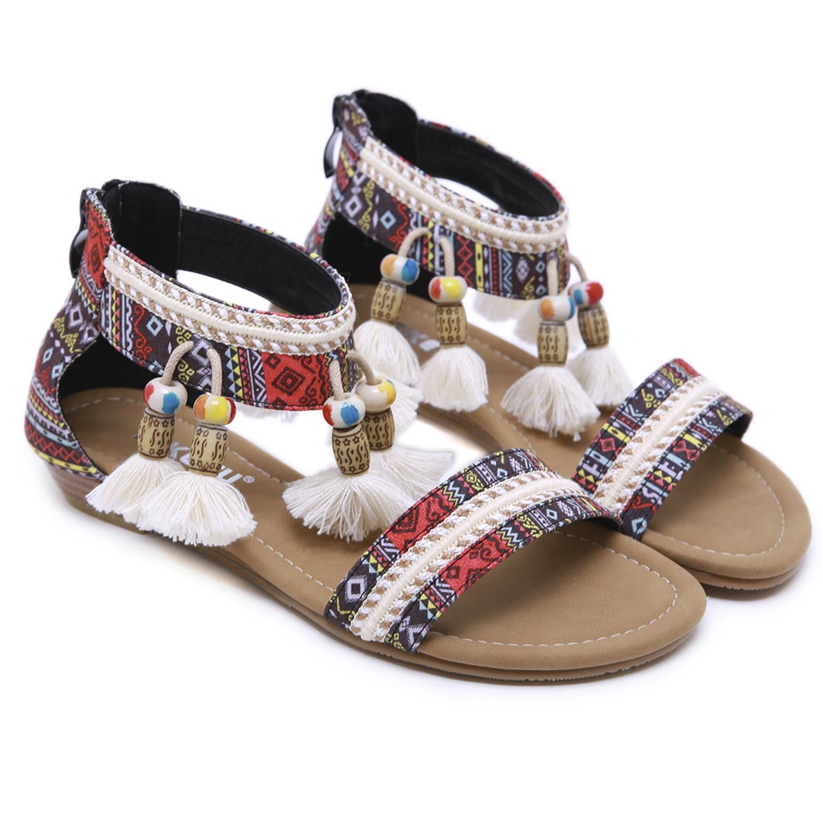 Bohemian Strass bequeme Sandalen