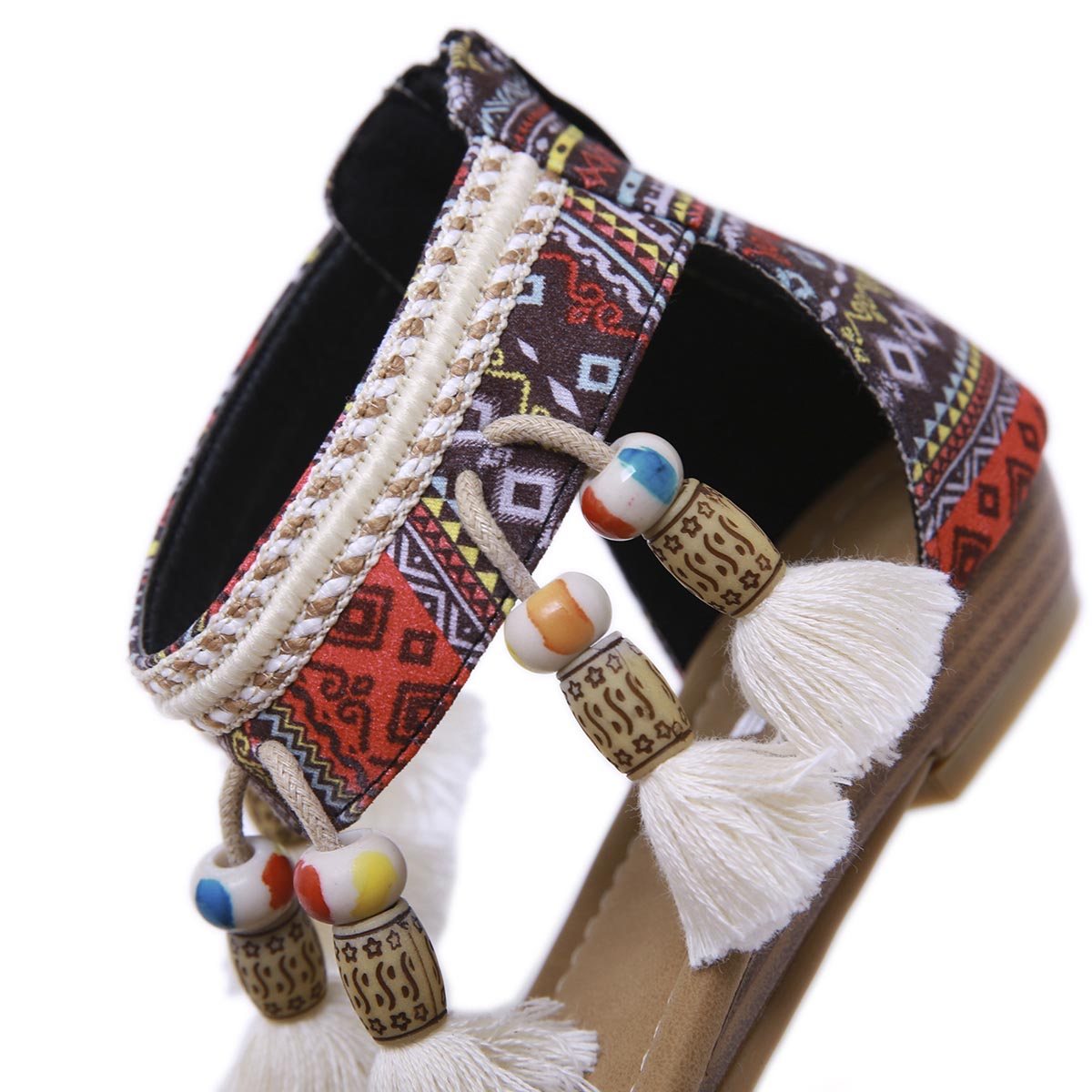 Bohemian Rhinestone Comfy Sandals