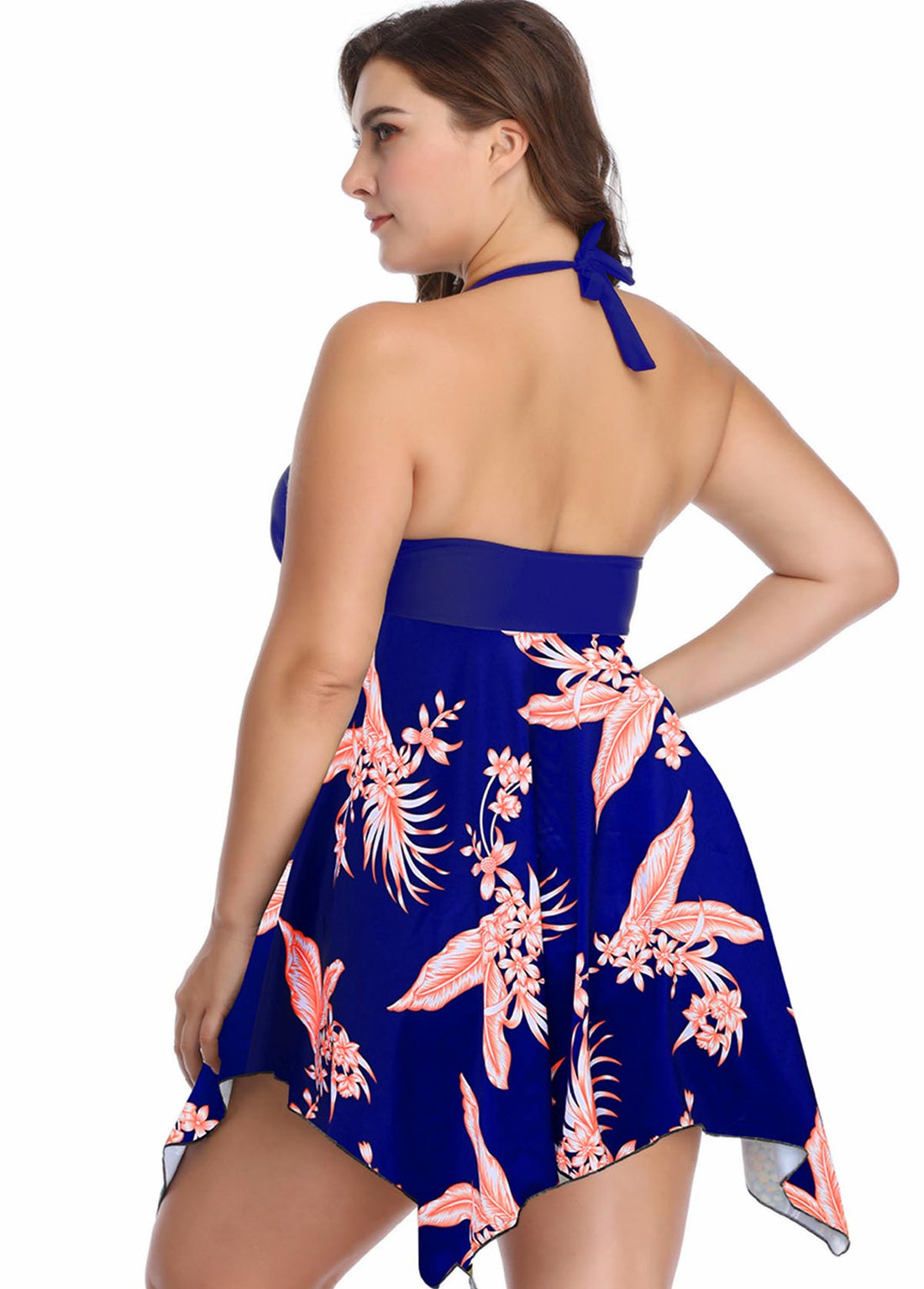 Floral Print Two Piece Swimdress