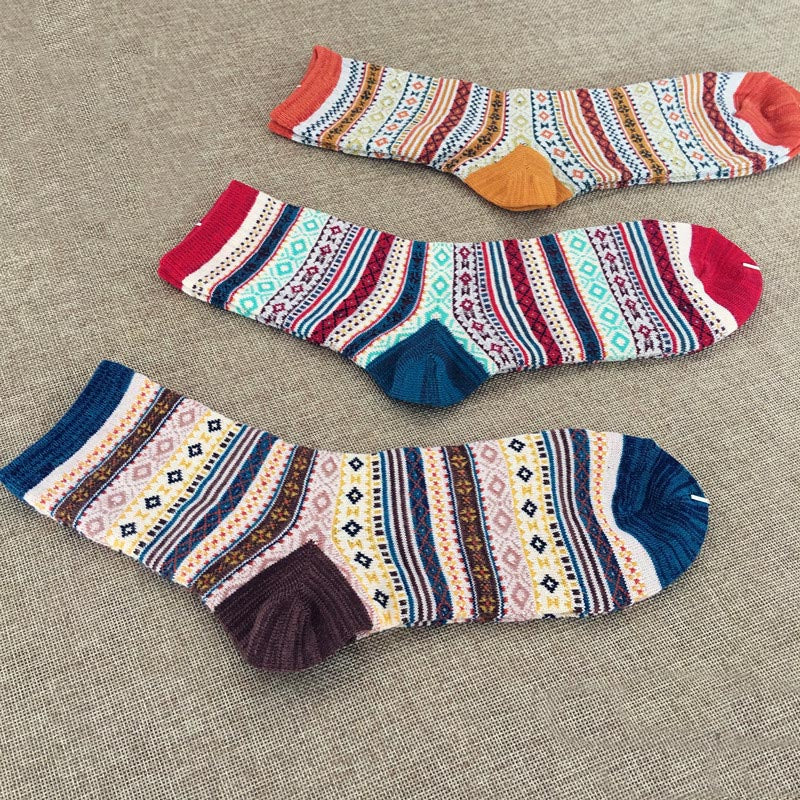 Bohemian warm gemütliche weiche Socken