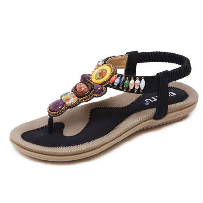 Bohemia Bead Style Herringbone Sandals