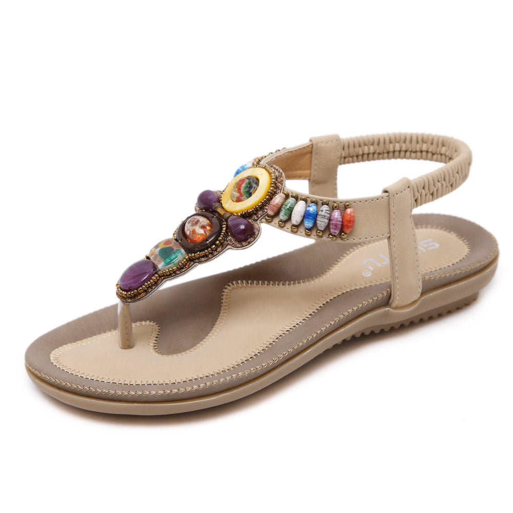Bohemia Bead Style Herringbone Sandals – superladystar