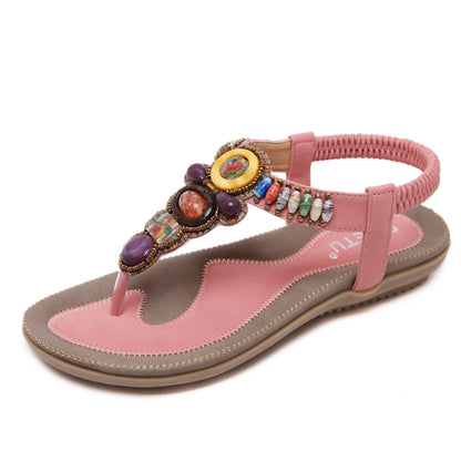 Bohemia Bead Style Herringbone Sandals