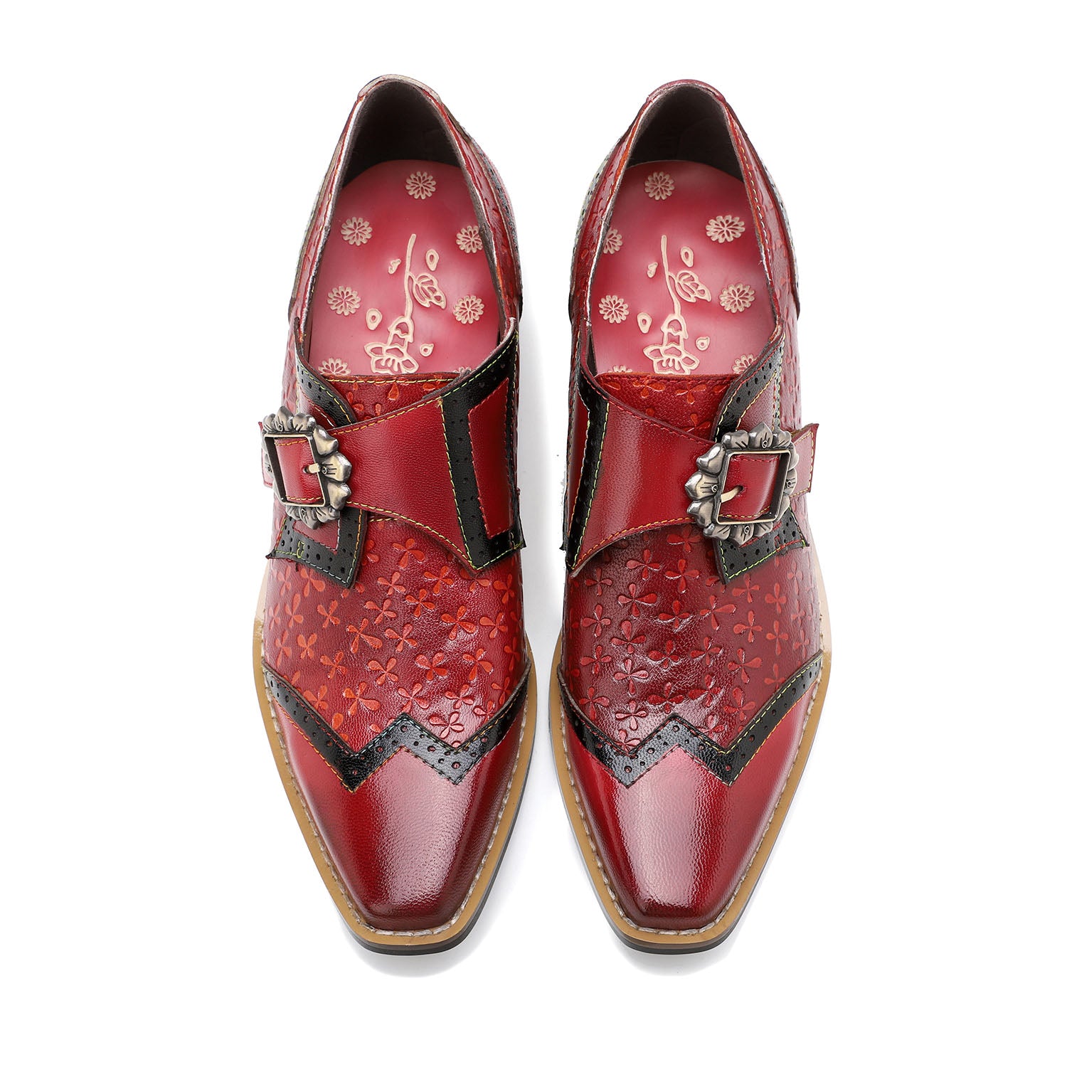 Brock Low-heel Leather Shoes – superladystar