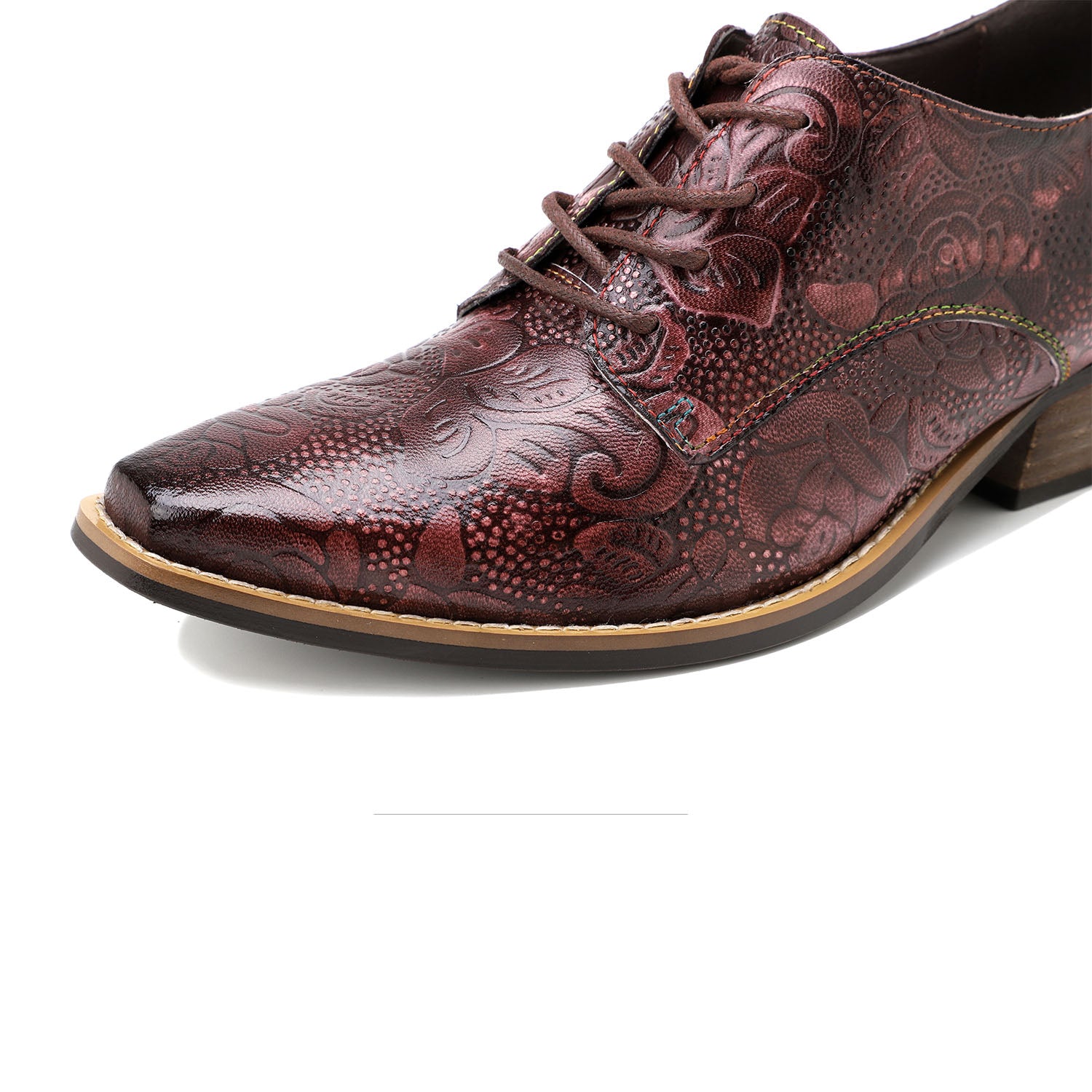 Brock Hand-printed Leather Shoes