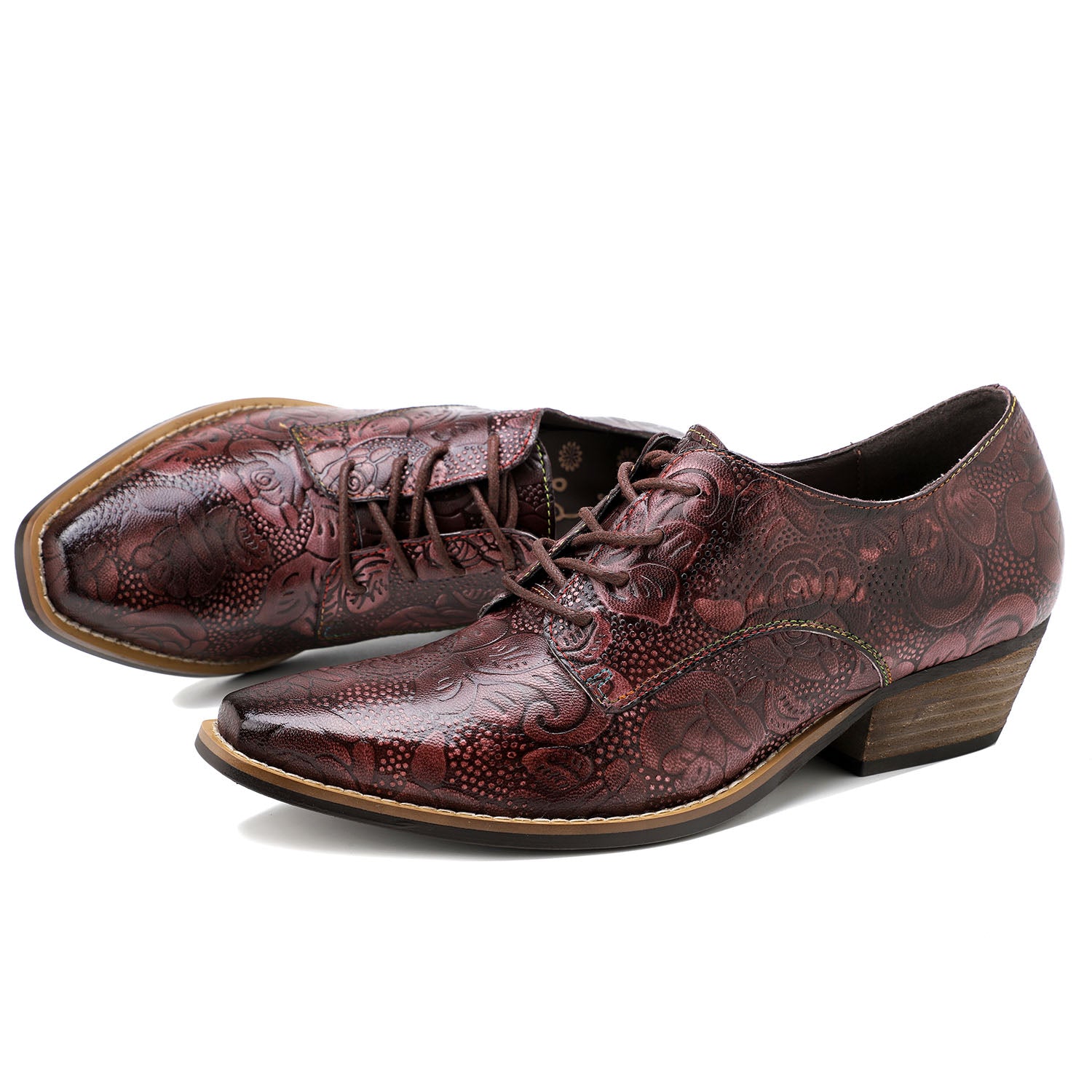 Brock Hand-printed Leather Shoes