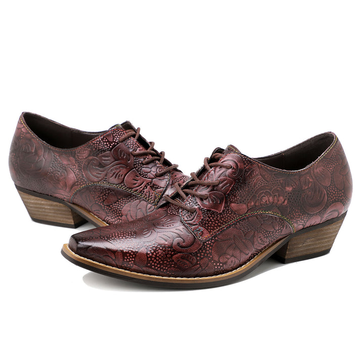 Brock Hand-printed Leather Shoes