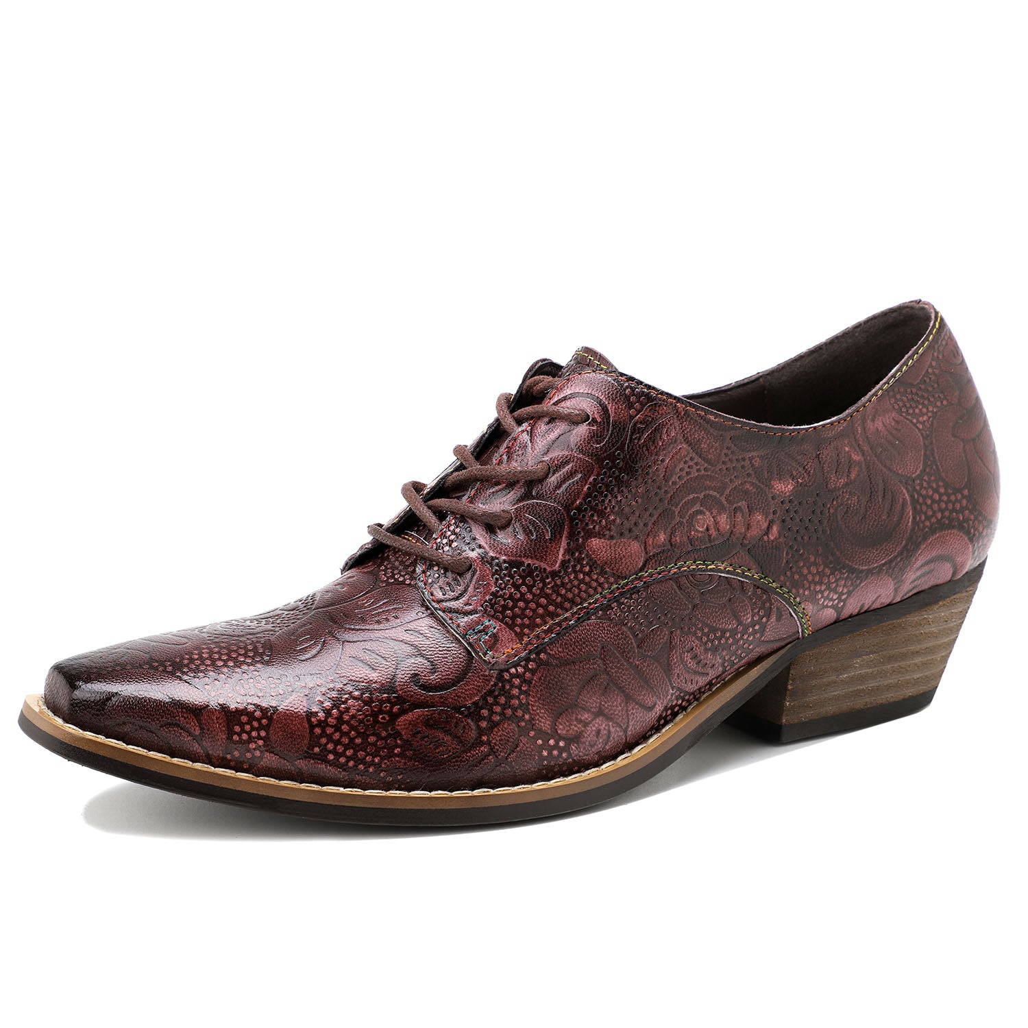 Brock Hand-printed Leather Shoes