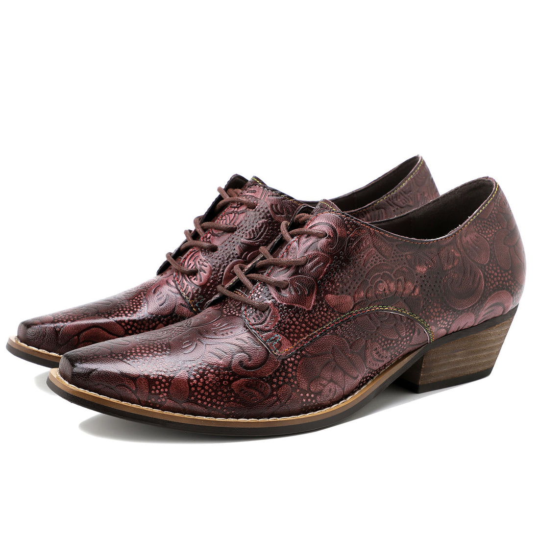 Brock Hand-printed Leather Shoes