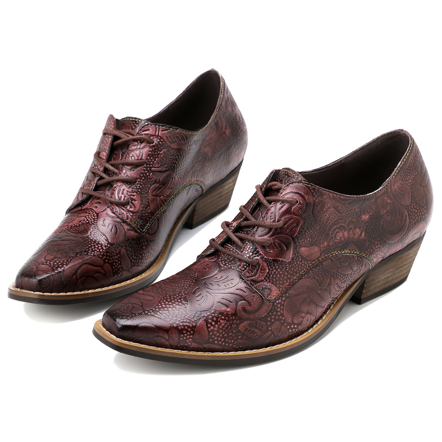 Brock Hand-printed Leather Shoes