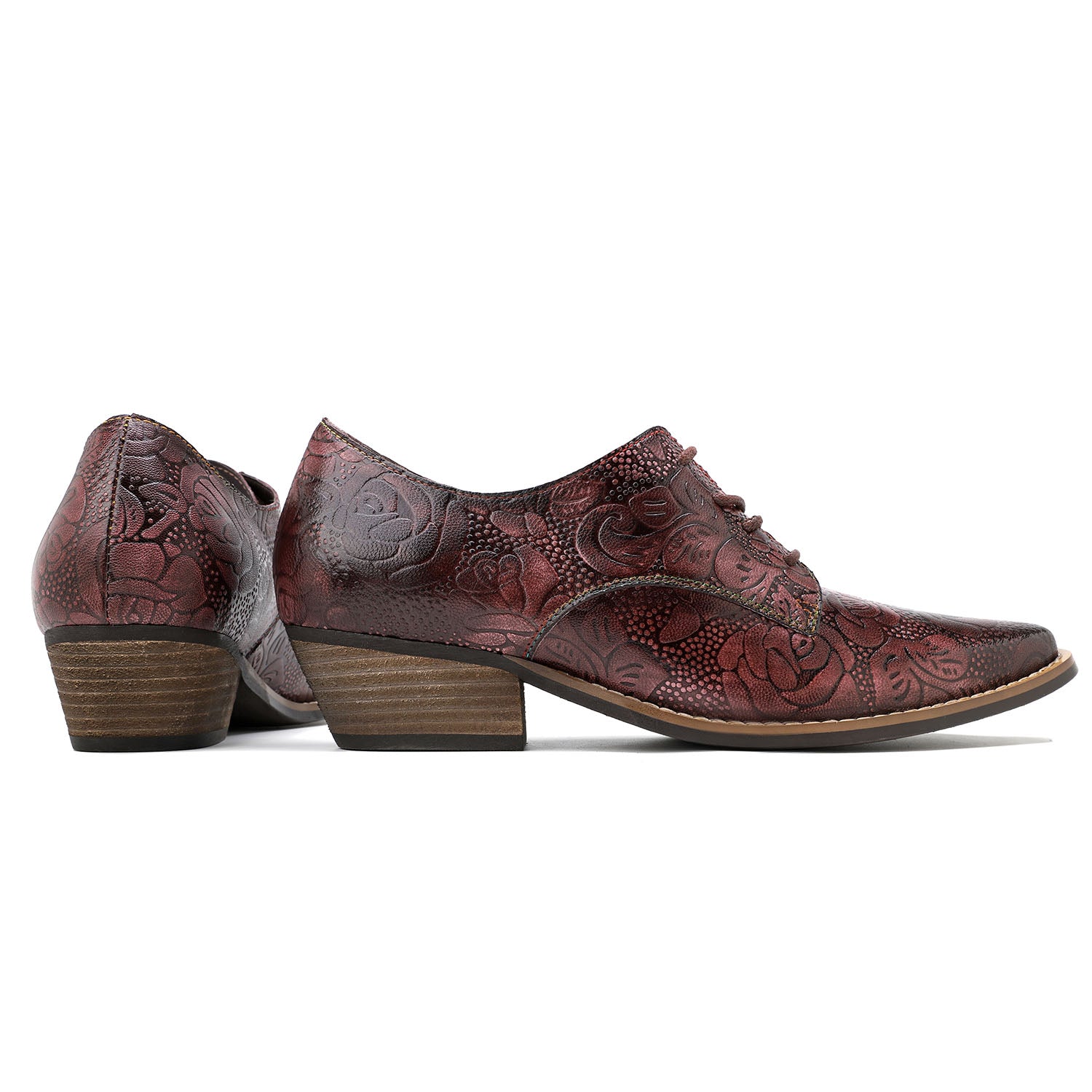 Brock Hand-printed Leather Shoes