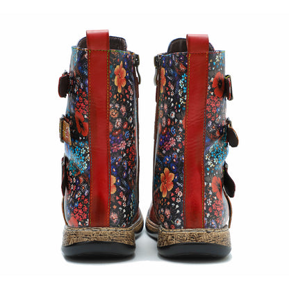 Vintage Painted Boots