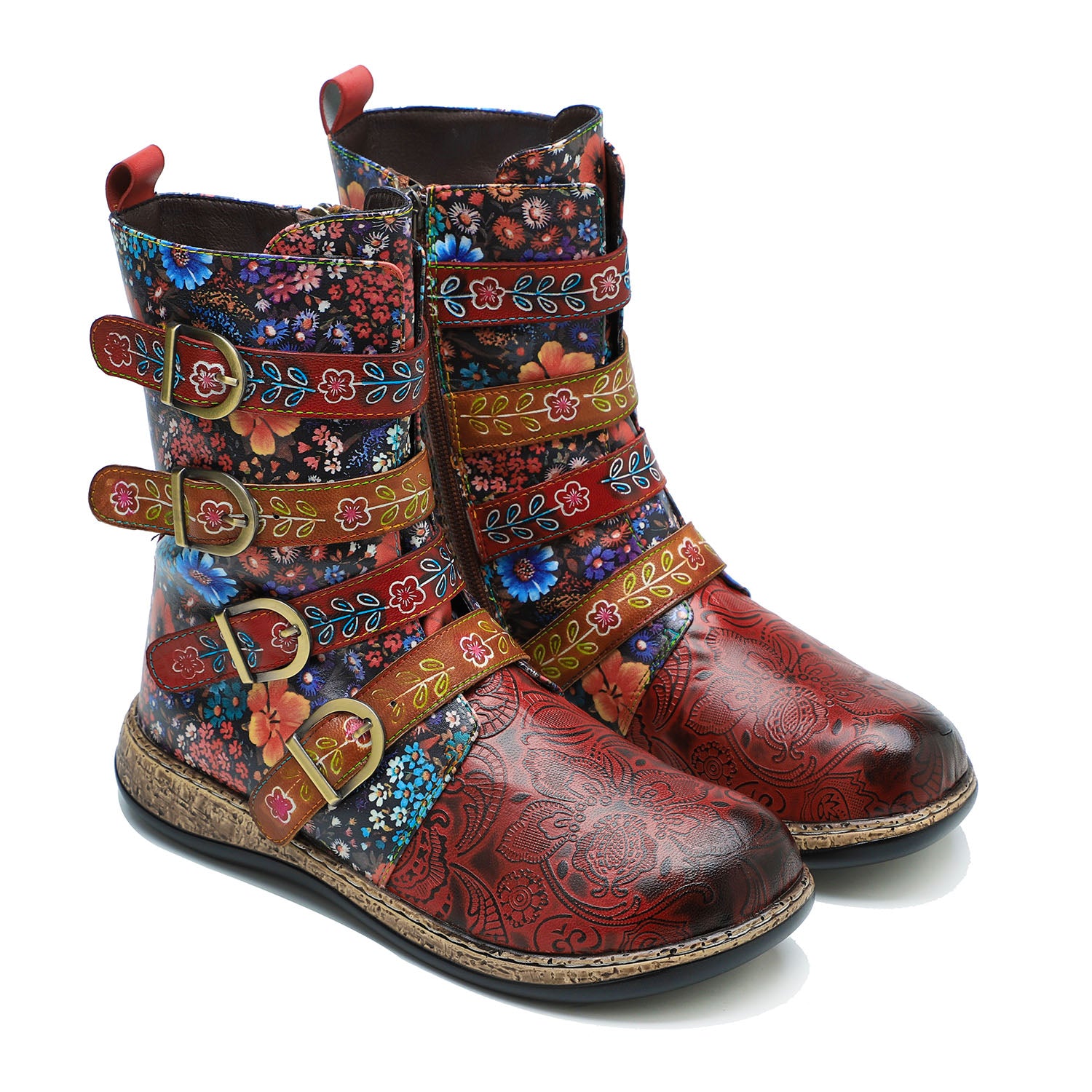 Vintage Painted Boots