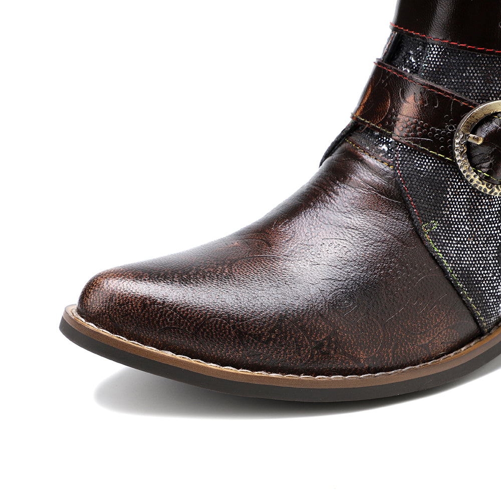 Genuine Leather Cowboy Boot
