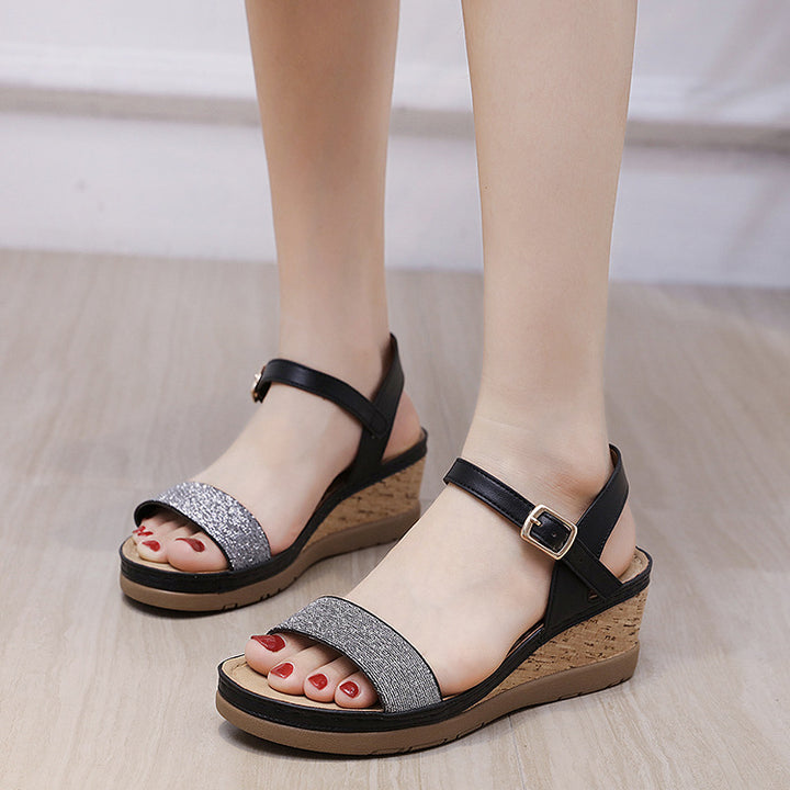 Wedge Heel Comfortable and Simple Sandals