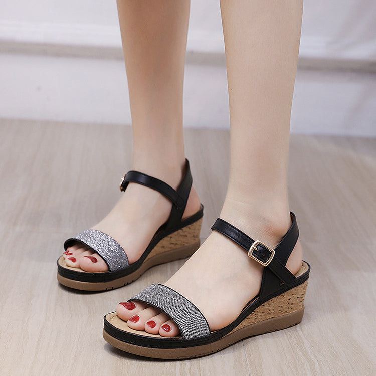 Wedge Heel Comfortable and Simple Sandals