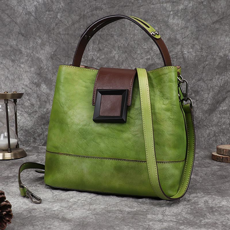 Retro Genuine Leather Handbag Crossbody Bag