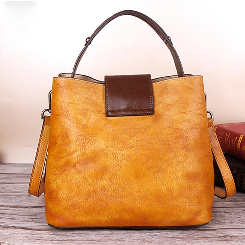 Retro Genuine Leather Handbag Crossbody Bag