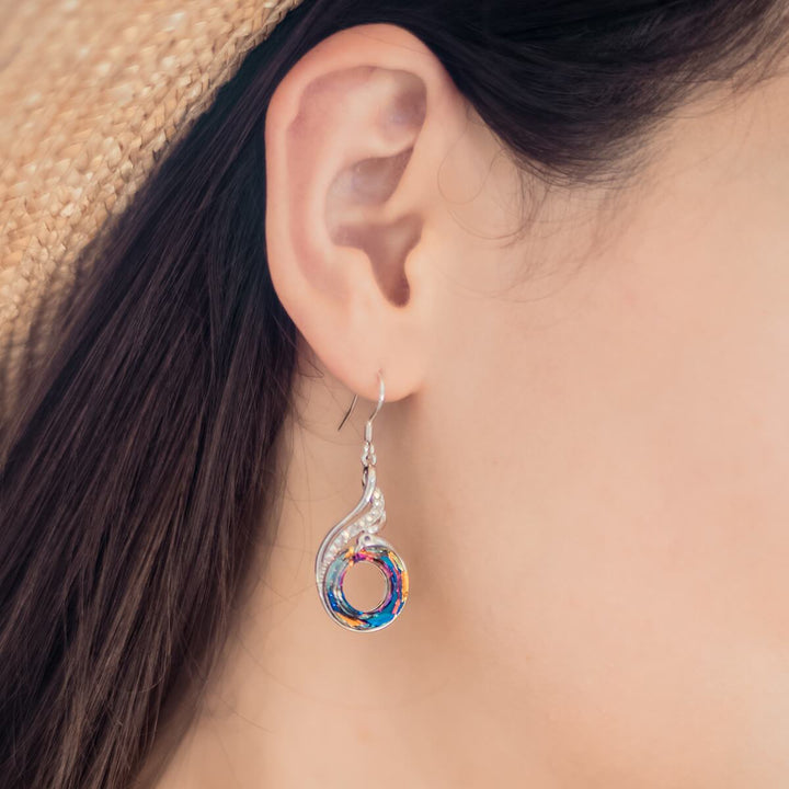 Rise of the Phoenix Crystal Earrings