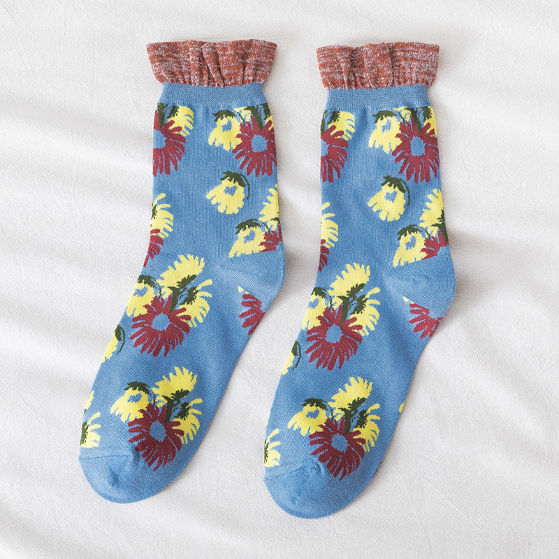 Frauenblumensocken