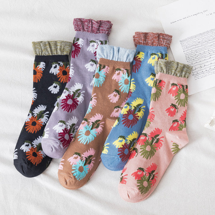 Frauenblumensocken