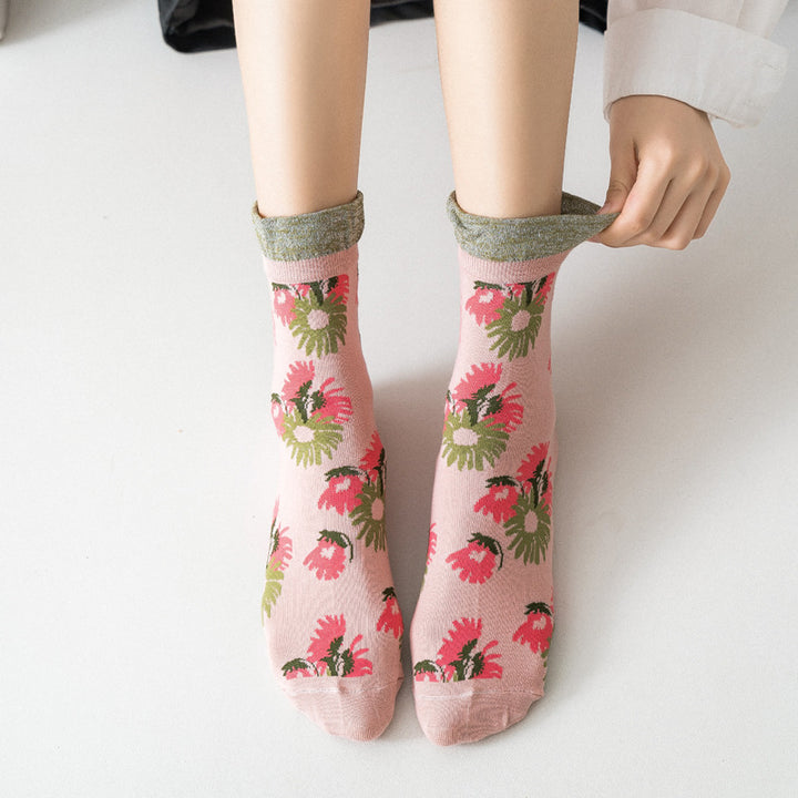 Frauenblumensocken